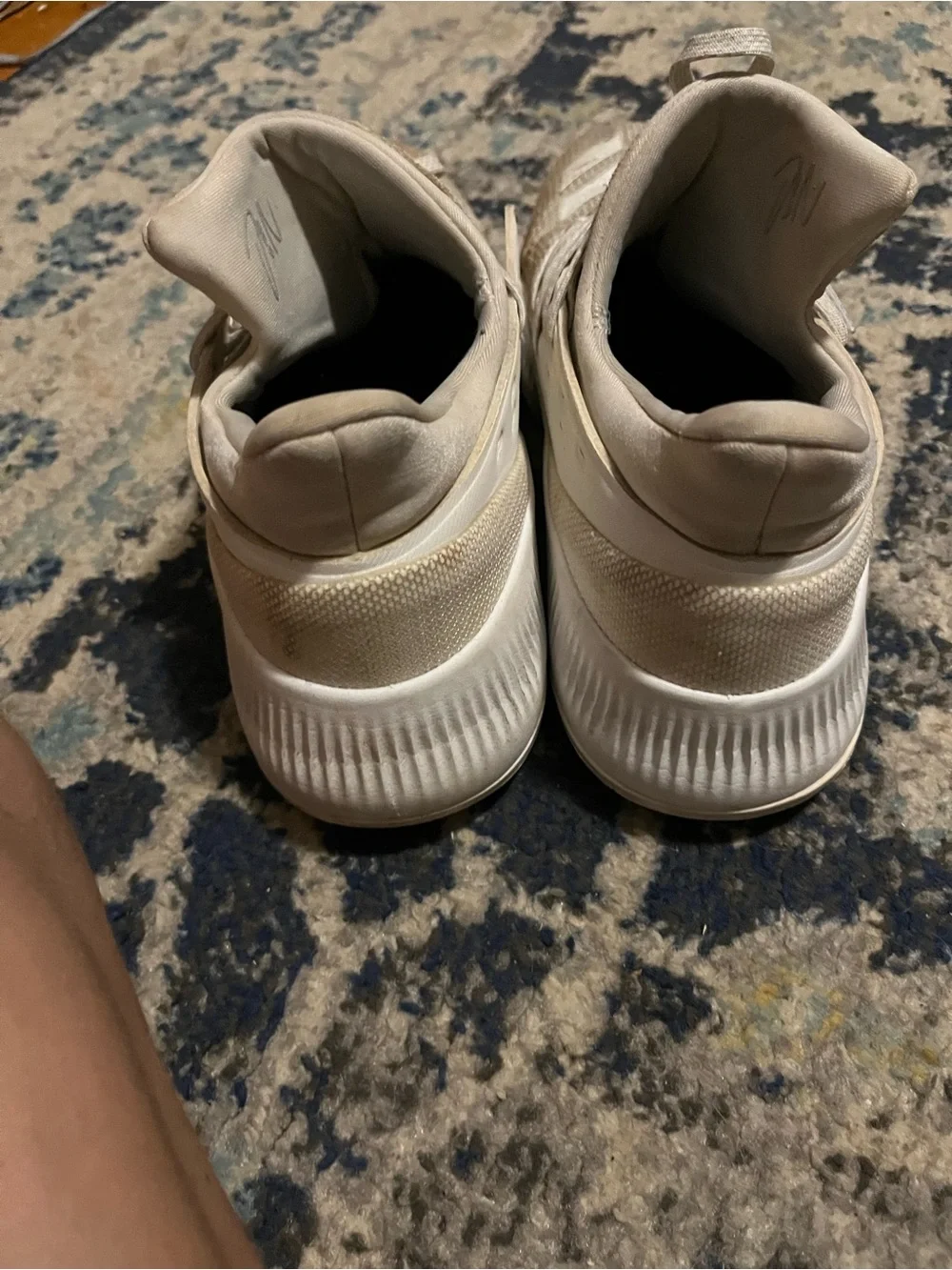 adidas Men’s Athletic Shoes in Light Gray and Cream Damien lillard 3s just dirty